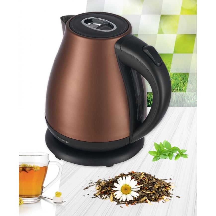 Heinner HEK-17IXC - Бърза електрическа кана 1,7 л 2200 W/230 V медна
