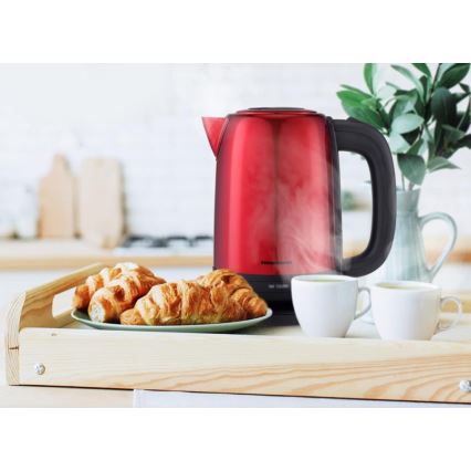 Heinner HEK-2200RDSS - Електрическа кана 1,7 л 2200W/230V червена/черна