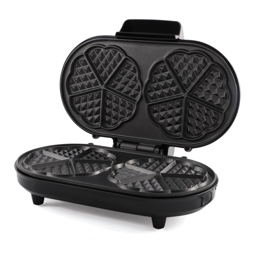 Heinner HWF-1000CR - Вафлена машина 1000W/230V черна/розово-златна