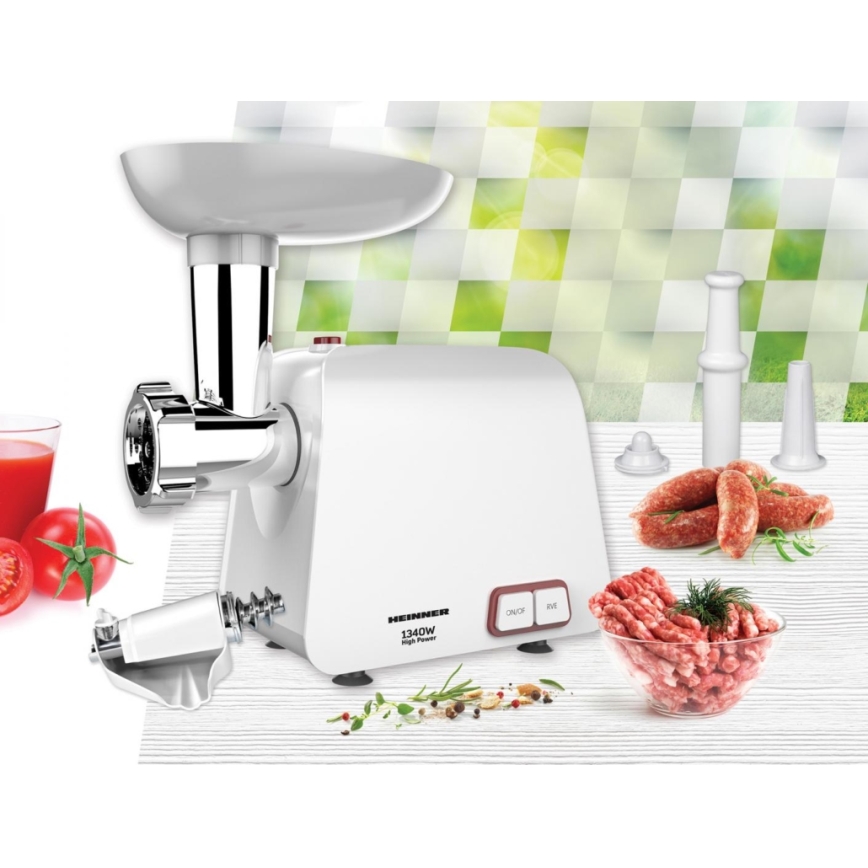 Heinner MG-1340WH - Месомелачка 1340W/230V бяла