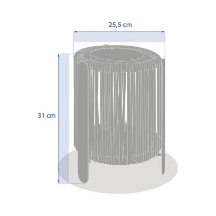 Hesperide - LED соларна лампа LINY LED/3,7V 2600 mAh IP54 зелена