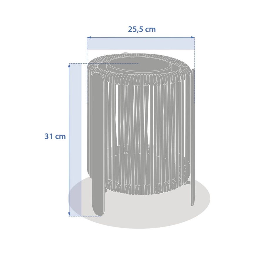 Hesperide - LED соларна лампа LINY LED/3,7V 2600 mAh IP54 зелена