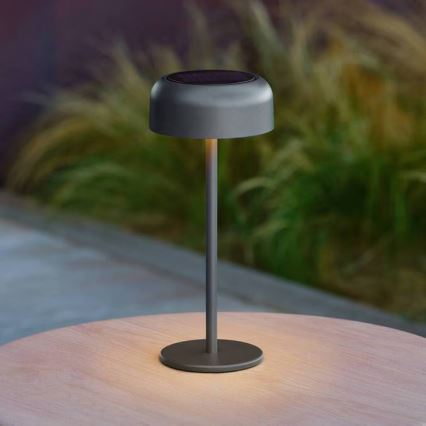 Hesperide - LED соларна настолна лампа BOLTY LED/3,7V 2600 mAh IP65 антрацит