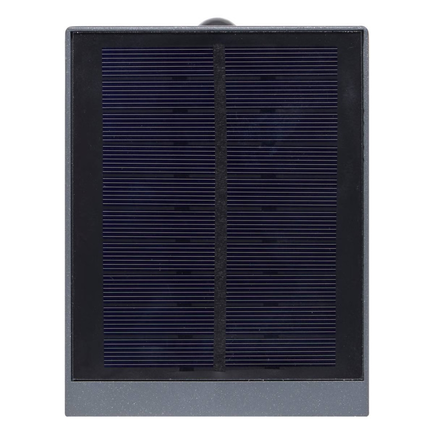 Hesperide - LED соларно стенно осветително тяло със сензор за движение MULTY LED/3,7V 2600 mAh IP65 антрацит