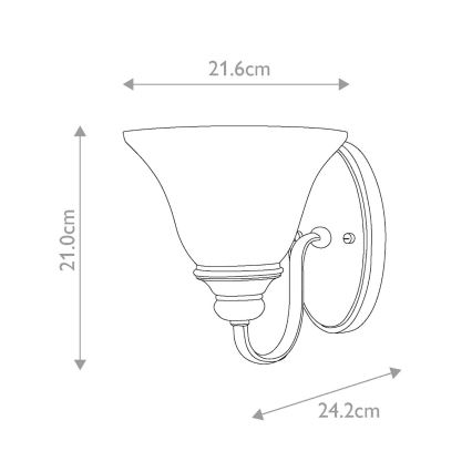 Hinkley - Аплик CELLO 1xE27/60W/230V