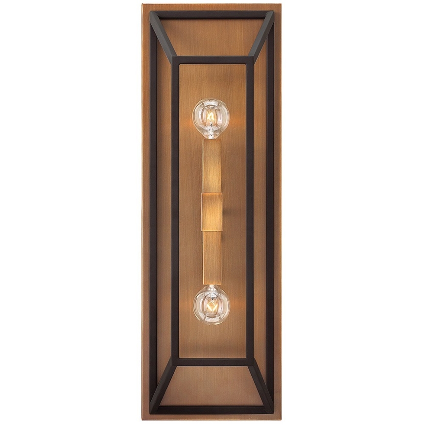 Hinkley - Аплик FU LIGHTON 2xE14/60W/230V кафяв/черен