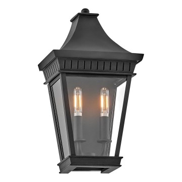 Hinkley - Екстериорен аплик CHAPEL HILL 2xE14/40W/230V IP44 черен