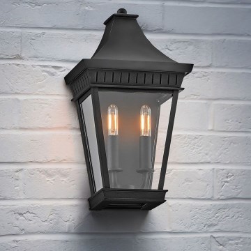 Hinkley - Екстериорен аплик CHAPEL HILL 2xE14/40W/230V IP44 черен