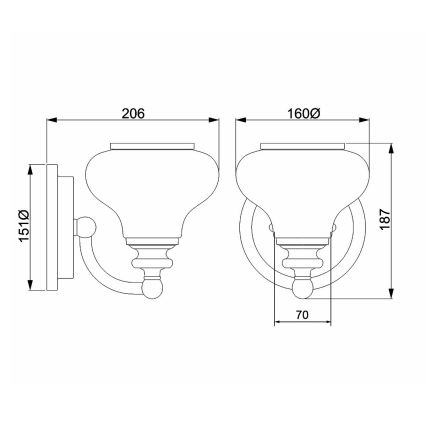 Hinkley - LED Аплик за баня AINSLEY 1xG9/3W/230V IP44