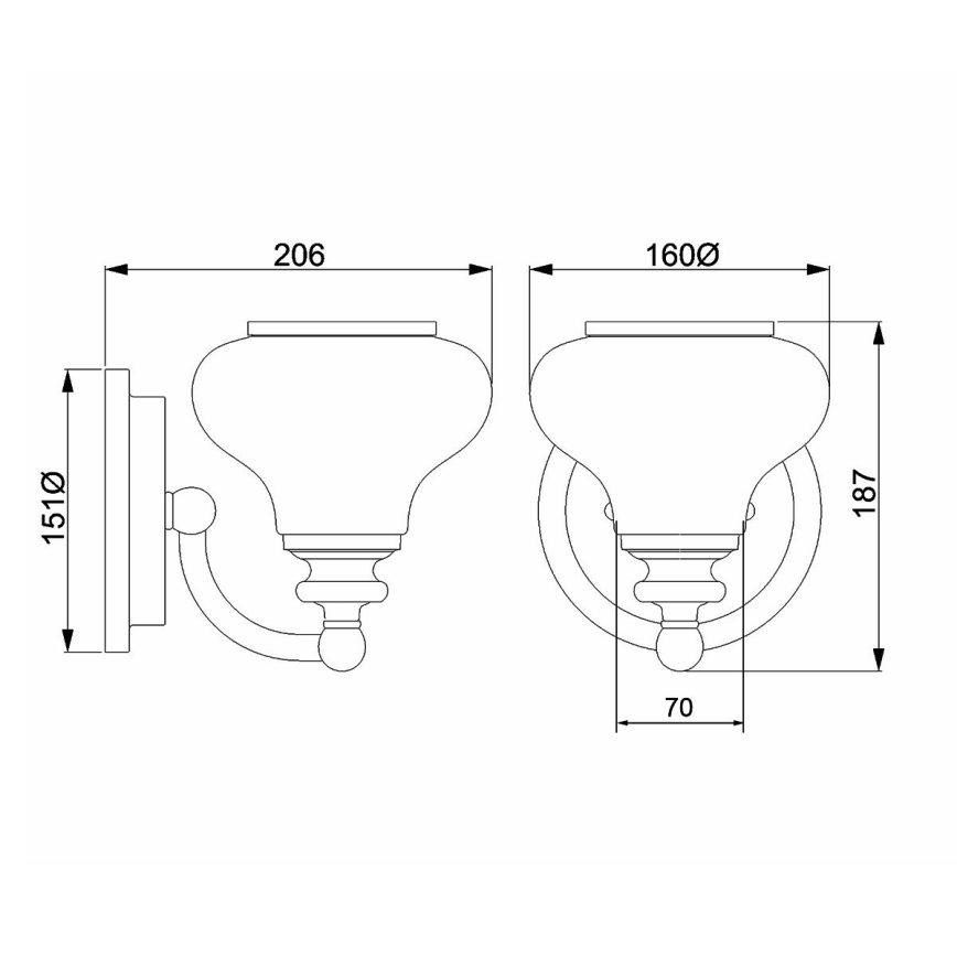 Hinkley - LED Аплик за баня AINSLEY 1xG9/3W/230V IP44