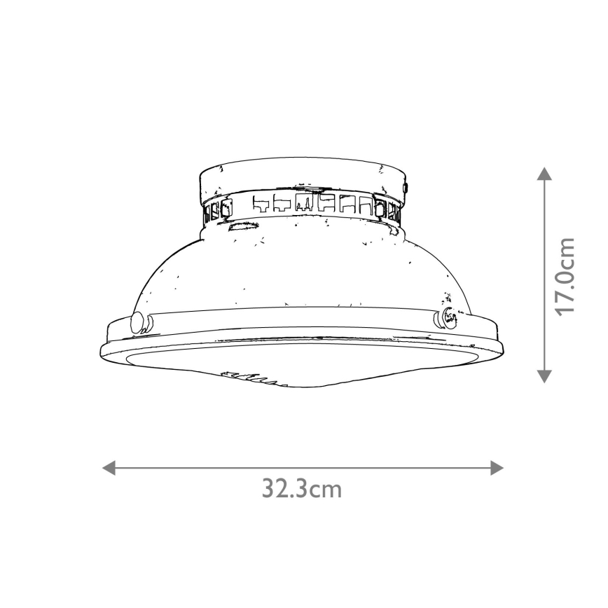Hinkley - Плафон AMELIA 2xE27/40W/230V бронзов