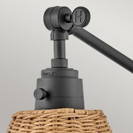 Hinkley - Стенно точково осветително тяло ARTI 1xE27/60W/230V черно/кафяво