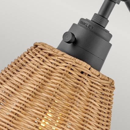 Hinkley - Стенно точково осветително тяло ARTI 1xE27/60W/230V черно/кафяво