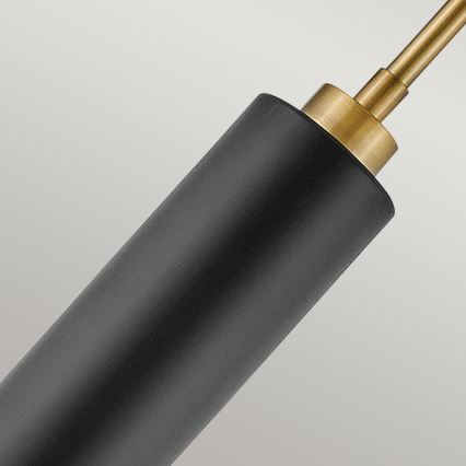 Hinkley - Полилей на прът CEDRIC 2xE27/60W/230V Ø 33 cm златисто/черно