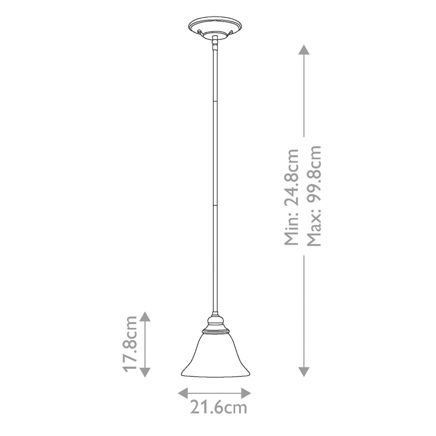 Hinkley - Висящ полилей CELLO 1xE27/60W/230V