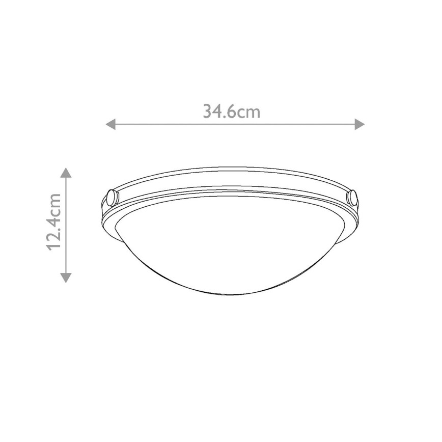 Hinkley - Таванно осветително тяло COLLIER 2xE27/40W/230V Ø 34,6 cm, черно