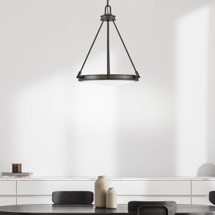 Hinkley - Полилей на верига COLLIER 4xE14/40W/230V диам. 54,3 см, черен
