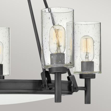 Hinkley - Полилей на верига COLLIER 5xE27/40W/230V Ø 68,5 cm черен