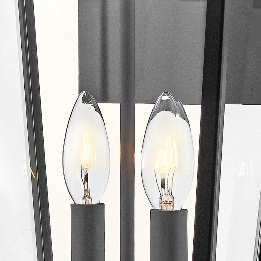 Hinkley - Външна стенна лампа DAWSON L 2xE14/40W/230V IP44 черна