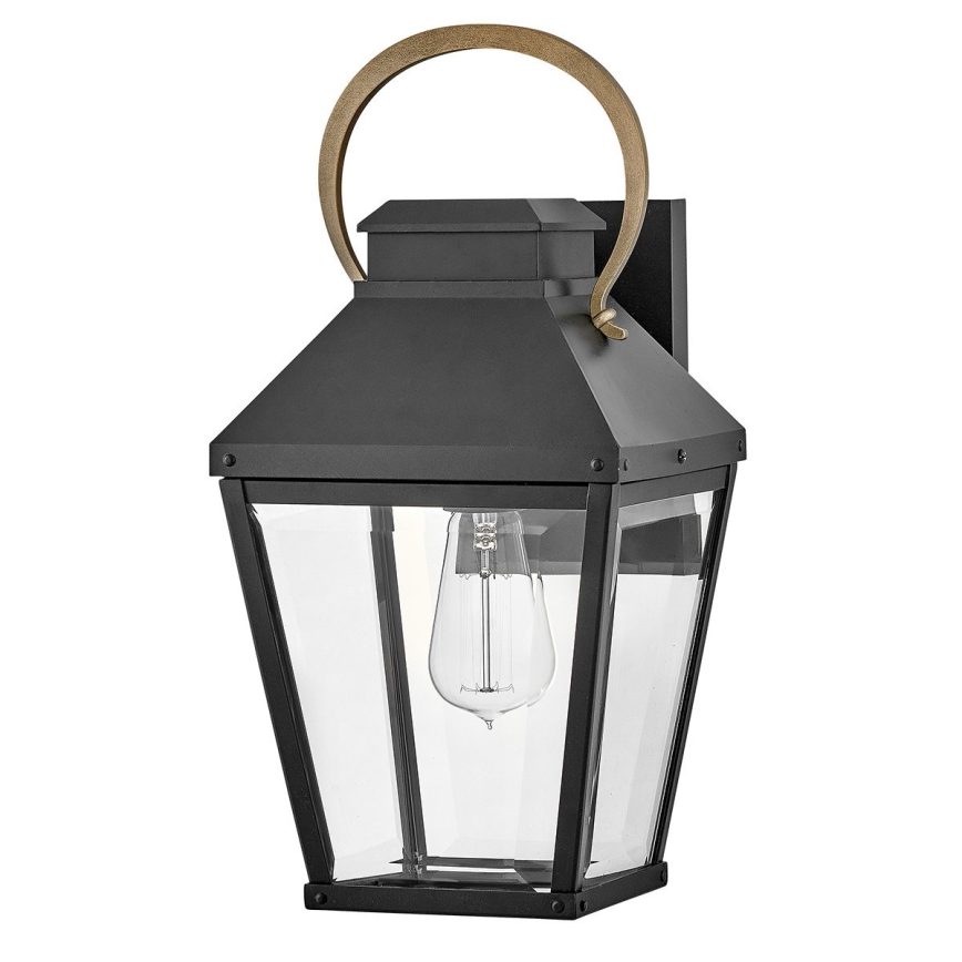 Hinkley - Външно стенно осветително тяло DAWSON M 1xE27/60W/230V IP44 черно