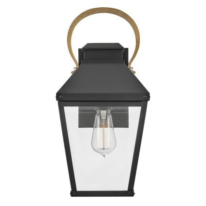 Hinkley - Външно стенно осветително тяло DAWSON M 1xE27/60W/230V IP44 черно