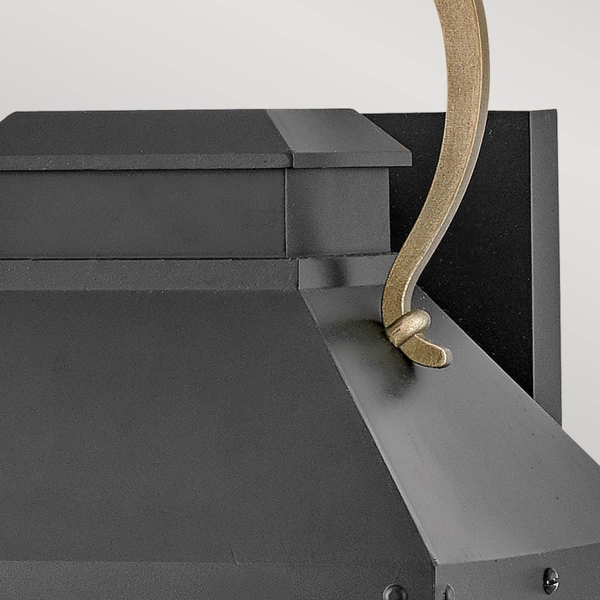 Hinkley - Външно стенно осветително тяло DAWSON M 1xE27/60W/230V IP44 черно