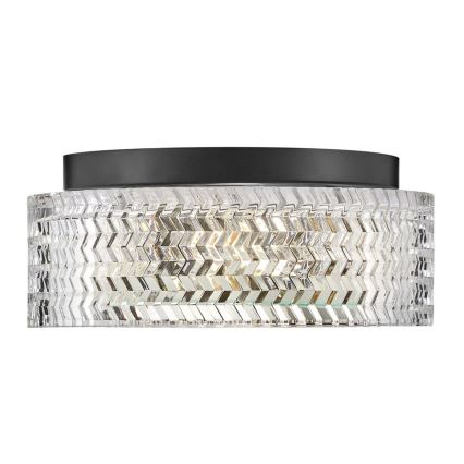 Hinkley - Плафон ELLE 2xE27/60W/230V Ø 30,5 cm черен