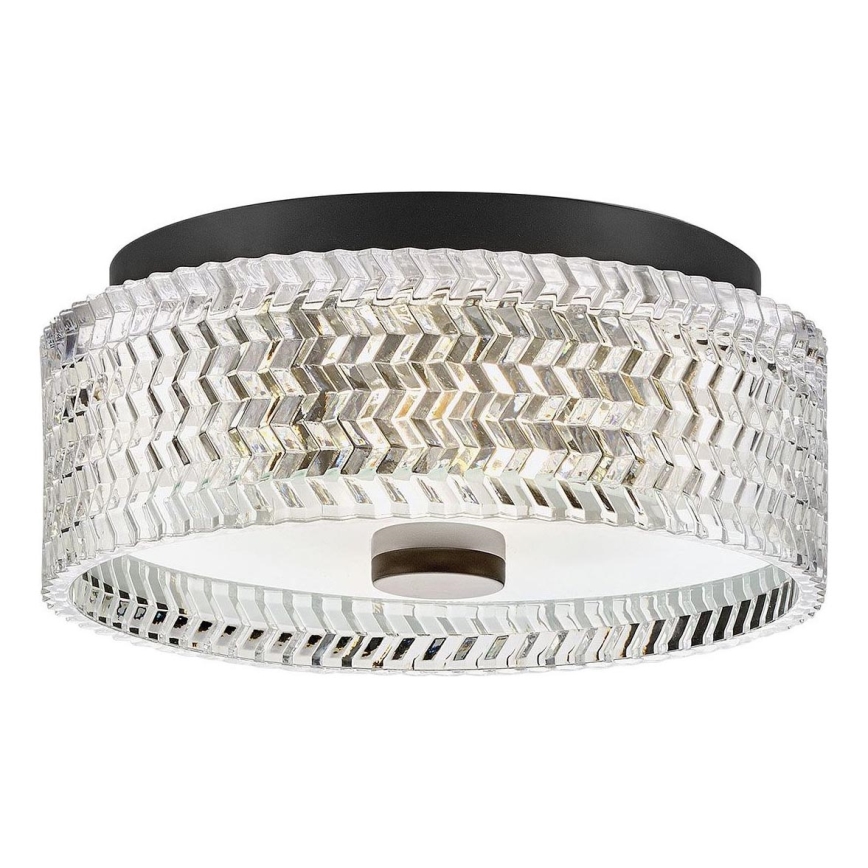 Hinkley - Плафон ELLE 2xE27/60W/230V Ø 30,5 cm черен