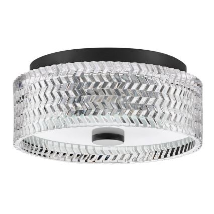 Hinkley - Плафон ELLE 2xE27/60W/230V Ø 30,5 cm черен