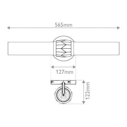 Hinkley - Аплик за баня ELLISON 2xE27/40W/230V IP44 златист