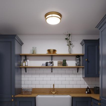 Hinkley - Плафон за баня HADLEY 3xE27/40W/230V IP44 златист