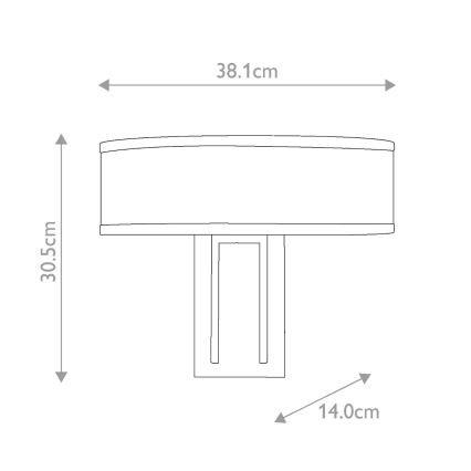 Hinkley - Стенно осветително тяло HAMPTON 2xE14/40W/230V златно