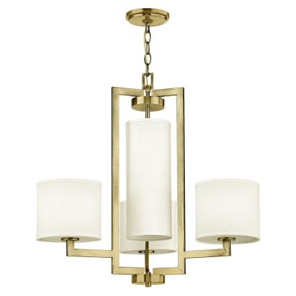 Hinkley - Полилей с верига HAMPTON 4xE27/60W/230V златист