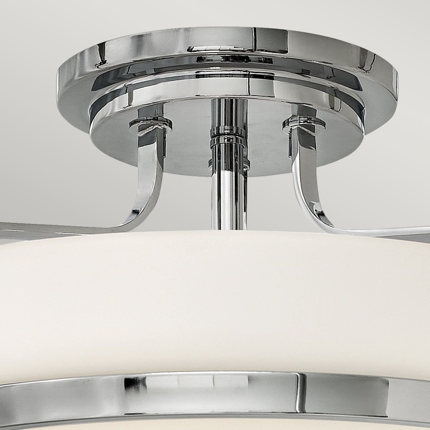 Hinkley - Плафон-полилей HARPER 3xE27/60W/230V, Ø 45,6 см, лъскав хром