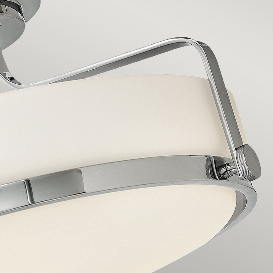 Hinkley - Плътно монтиран таванен полилей HARPER 3xE27/60W/230V лъскав хром