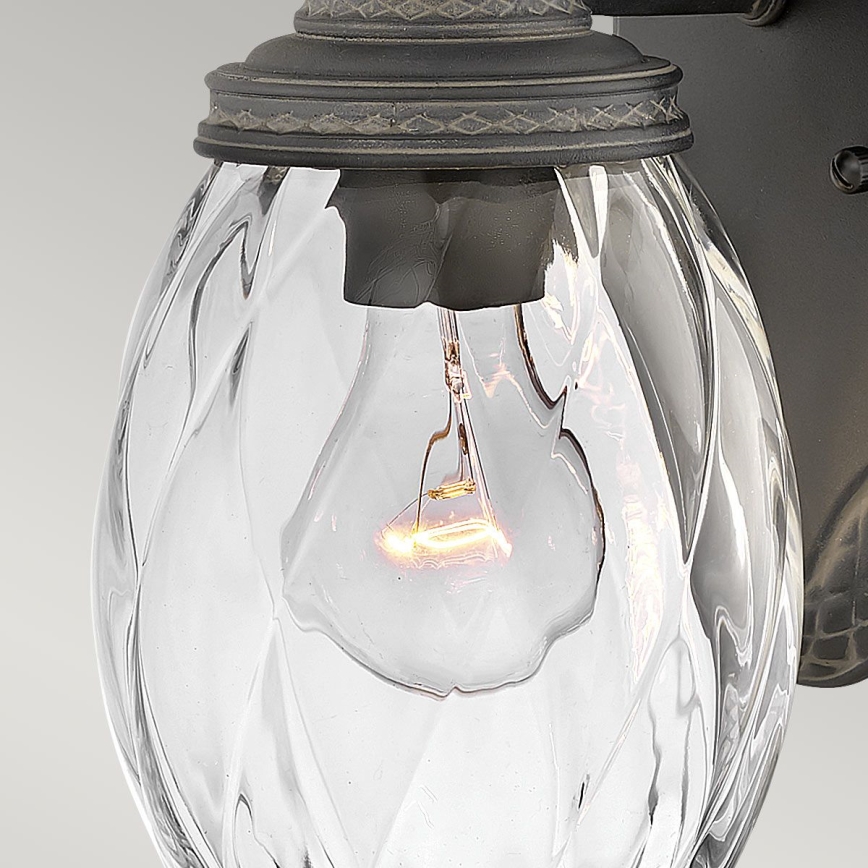 Hinkley - Екстериорен аплик PLANTATION 1xE27/40W/230V IP44 черен