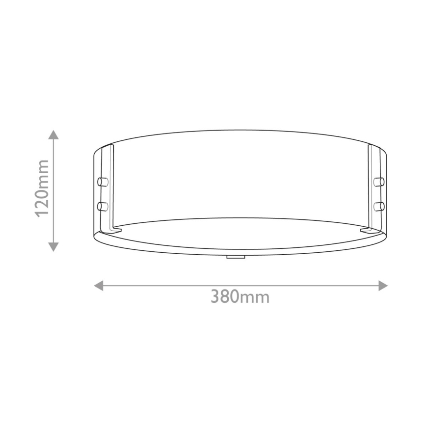 Hinkley - Плафон SAWYER 3xE14/40W/230V Ø 38 cm секвоя/кафяв