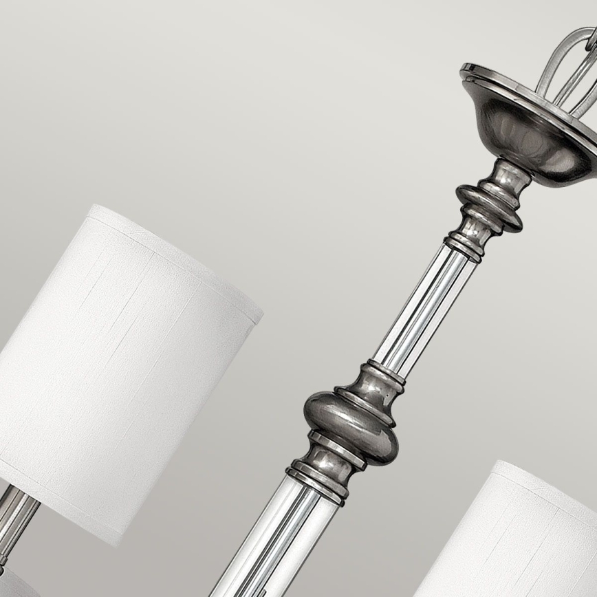 Hinkley - Полилей на верига SUSSEX 9xE14/40W/230V матов хром