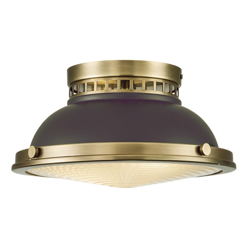 Hinkley - Плафон AMELIA 2xE27/40W/230V черен/месинг