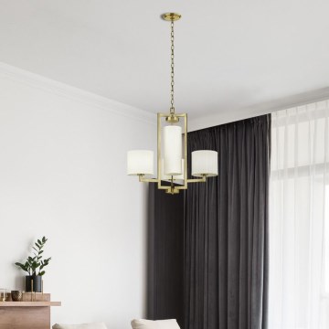 Hinkley - Полилей с верига HAMPTON 4xE27/60W/230V златист