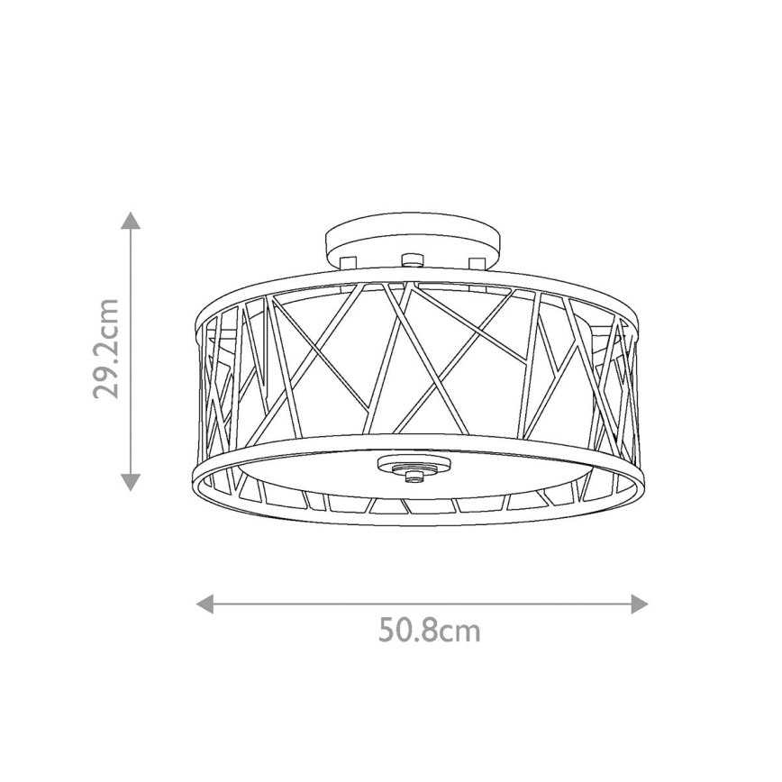 Hinkley - Полилей за повърхностен монтаж NEST 3xE27/75W/230V златист