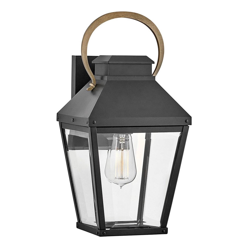 Hinkley - Външно стенно осветително тяло DAWSON M 1xE27/60W/230V IP44 черно