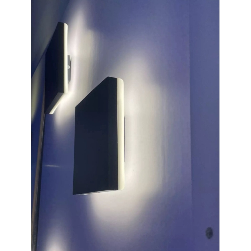 HÖFFTECH - LED Външно стенно осветително тяло LED/10W/230V квадратно IP65