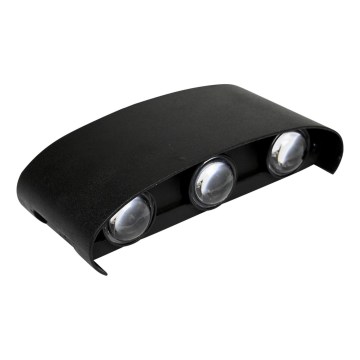 HÖFFTECH - LED Външно стенно осветително тяло UP&DOWN 6xLED/1W/230V IP65