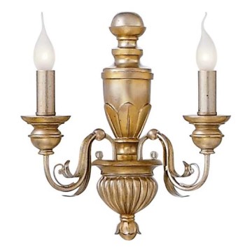 Ideal Lux - Аплик FIRENZE 2xE14/40W/230V златист