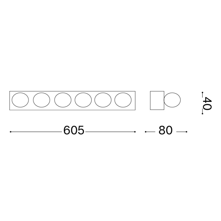Ideal Lux - Аплик PRIVE 6xE14/40W/230V лъскав хром
