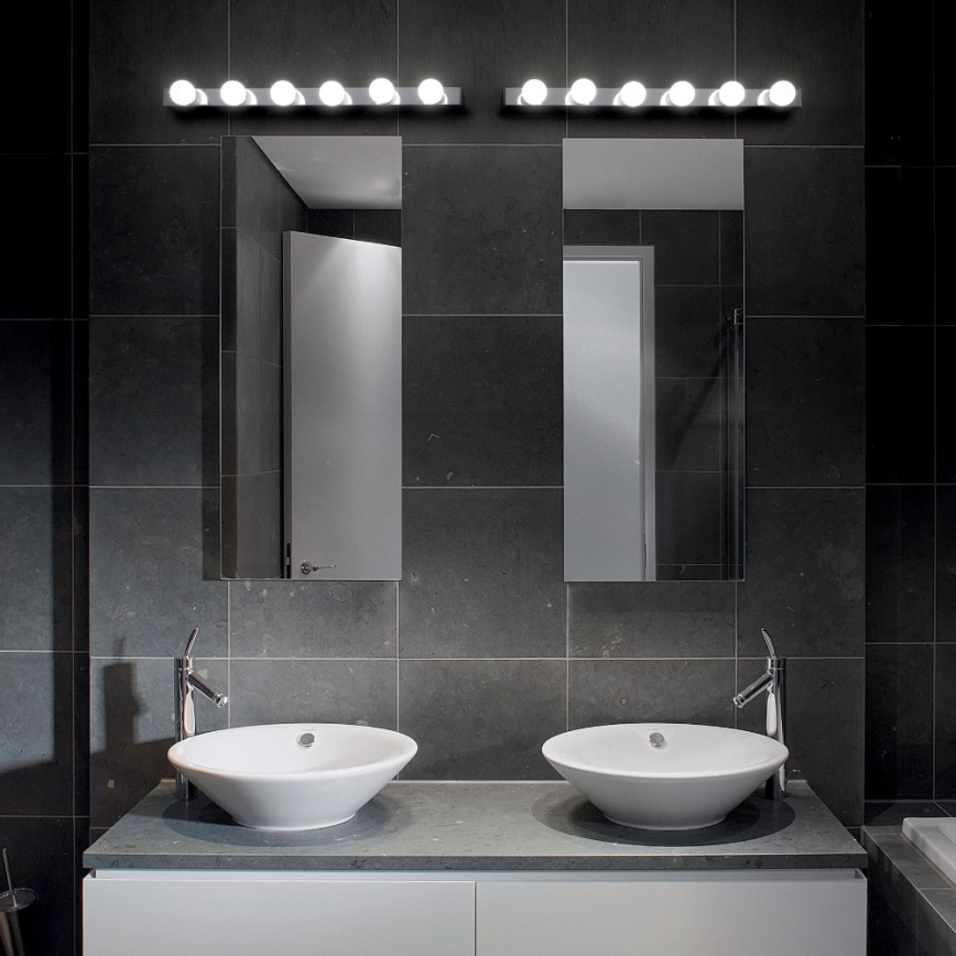 Ideal Lux - Аплик PRIVE 8xE14/40W/230V лъскав хром