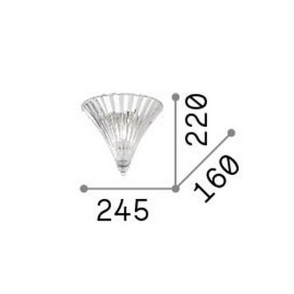 Ideal Lux - аплик SANTA 1xE14/40W/230V златен