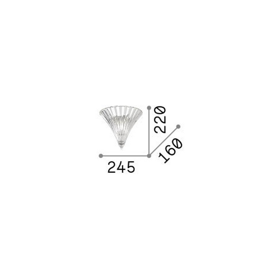 Ideal Lux - аплик SANTA 1xE14/40W/230V златен