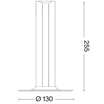 Ideal Lux - димируема LED настолна лампа DORICA LED/8W/230V CRI 90 матов хром